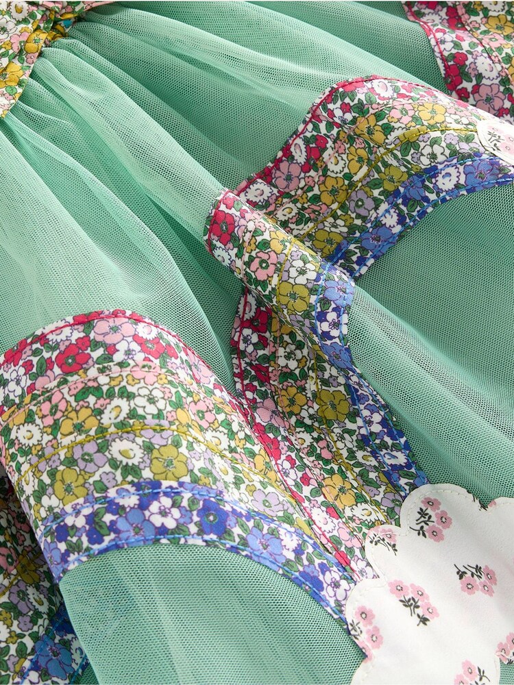 Boden Green Fun Tulle Rainbow Skirt - Image 3 of 3 Boden Green Fun Tulle Rainbow Skirt - Image 3 of 3