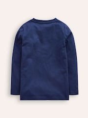 Boden Blue 100% Cotton Glow In The Dark T-Shirt - Image 2 of 3