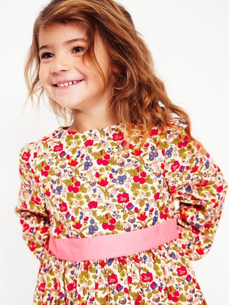 Boden Red Peggy Corduroy Party Dress - Image 1 of 6 Boden Red Peggy Corduroy Party Dress - Image 1 of 6