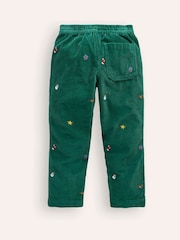 Boden Green 100% Cotton Pull-on Cord Trousers - Image 2 of 3