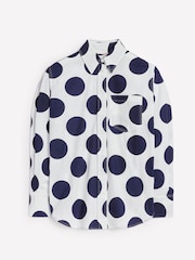Boden Blue Connie Relaxed 100% Cotton Shirt - Image 6 of 6