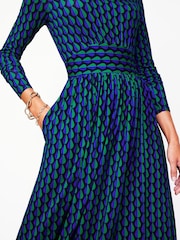 Boden Green Thea Long Sleeve Jersey Dress - Image 2 of 5