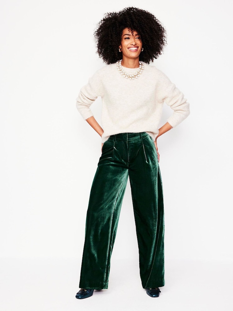 Boden Green Chiswick Velvet Trousers - Image 1 of 6 Boden Green Chiswick Velvet Trousers - Image 1 of 6
