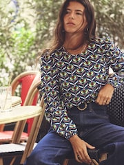 Boden Green Easy Printed Top - Image 1 of 6