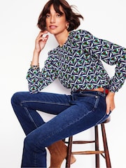 Boden Green Easy Printed Top - Image 2 of 6