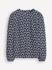 Boden Green Easy Printed Top - Image 6 of 6