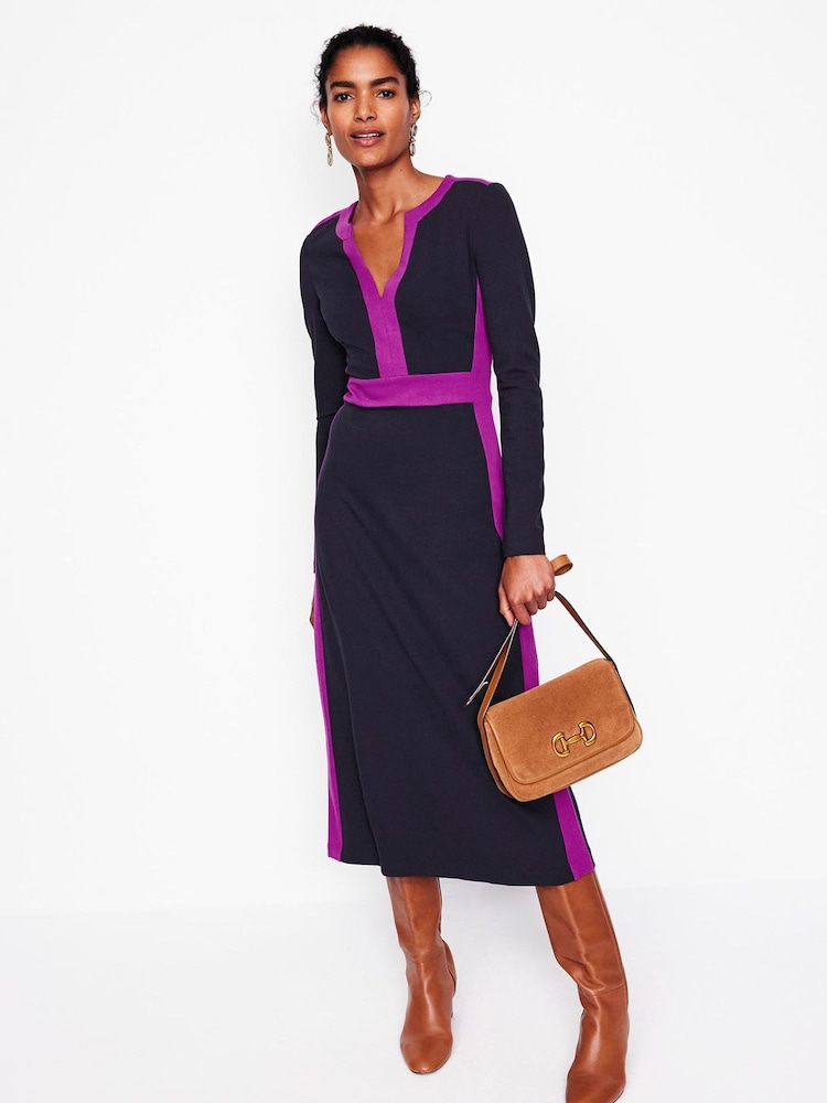Boden Blue Catherine Ponte Midi Dress - Image 1 of 5