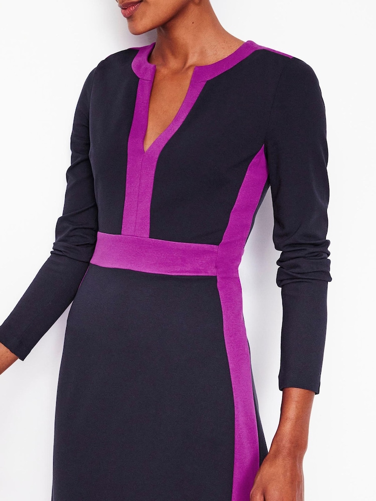 Boden Blue Catherine Ponte Midi Dress - Image 2 of 5