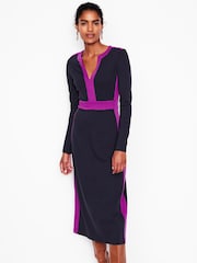 Boden Blue Catherine Ponte Midi Dress - Image 4 of 5