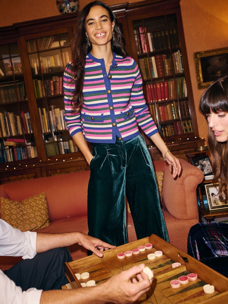 Boden Blue Holly Knitted Jacket - Image 1 of 7