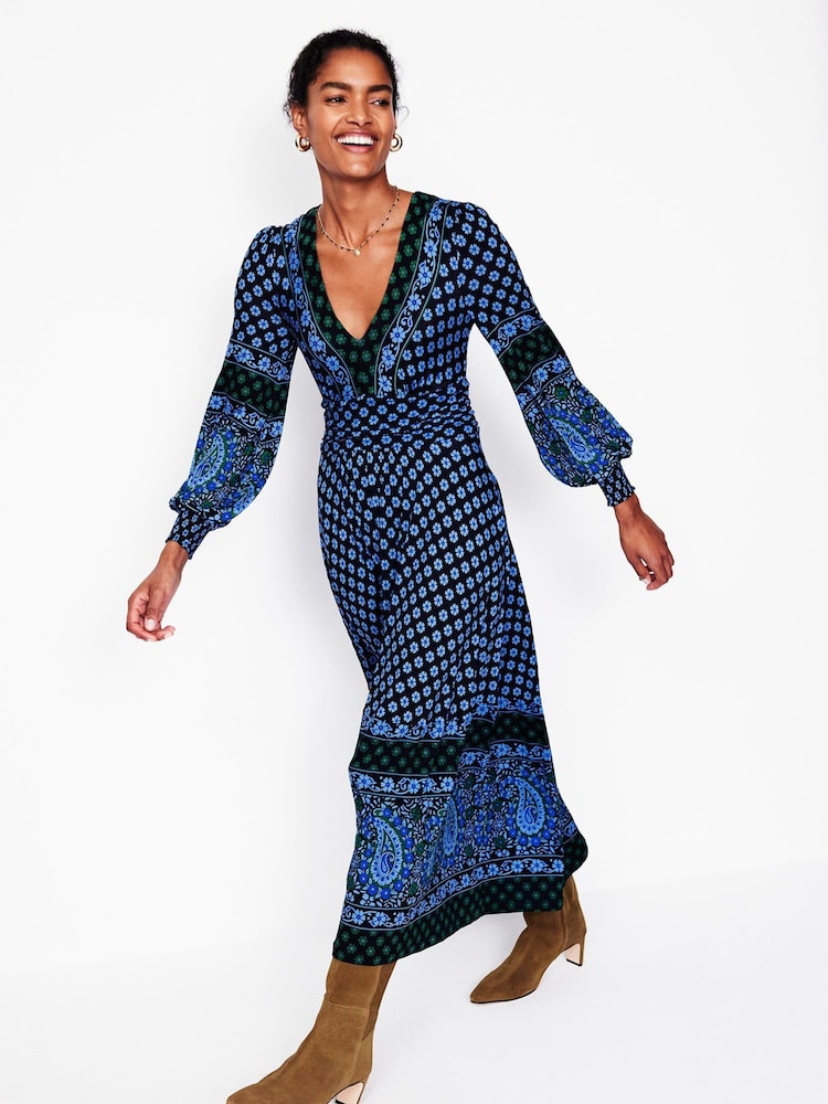 Boden Blue Daphne Jersey Maxi Dress - Image 2 of 6