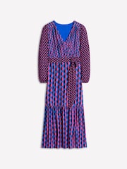 Boden Purple Ophelia Wrap Midi Jersey Dress - Image 7 of 7
