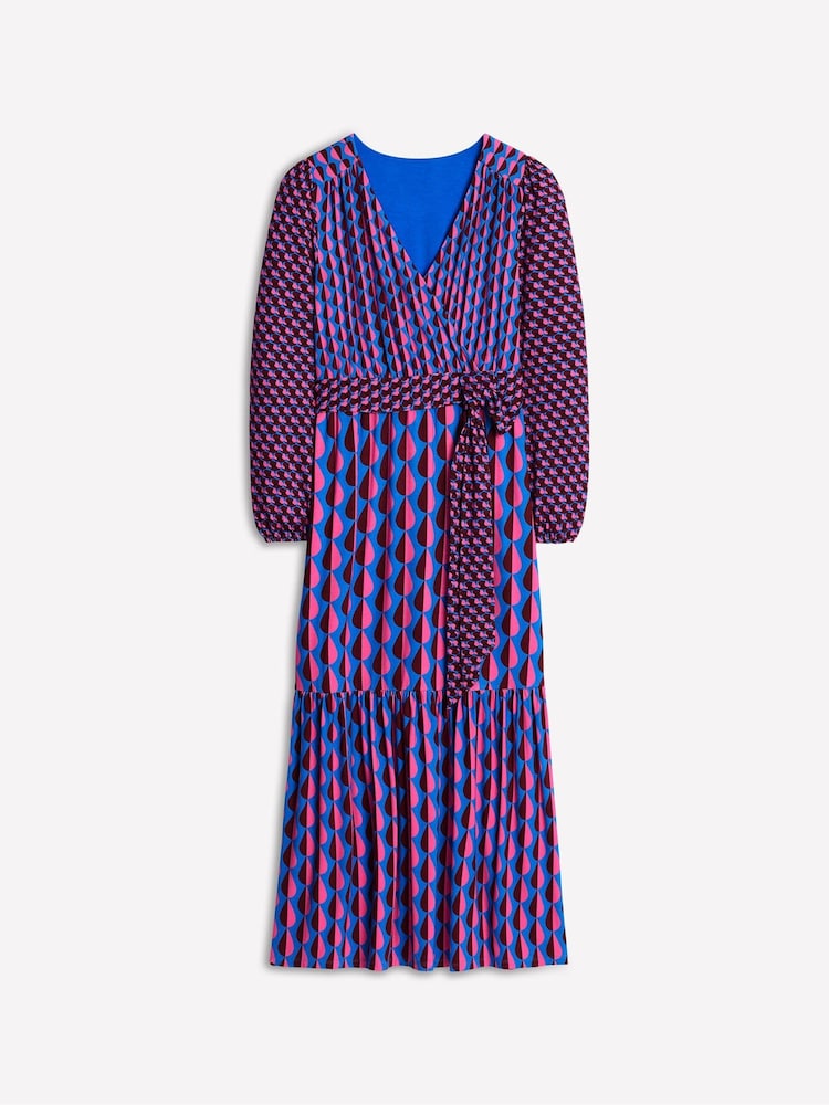 Boden Purple Ophelia Wrap Midi Jersey Dress - Image 7 of 7