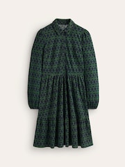 Boden Green Tiered Jersey Shirt Dress - Image 5 of 5