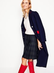 Boden Blue Helen Buckled Kilt Skirt - Image 2 of 7