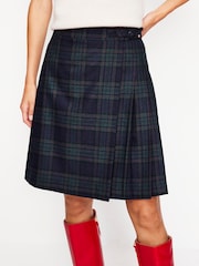 Boden Blue Helen Buckled Kilt Skirt - Image 5 of 7