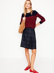Boden Blue Helen Buckled Kilt Skirt - Image 6 of 7