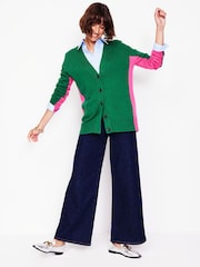 Boden Green Zia Longline V-Neck Cardigan - Image 4 of 7