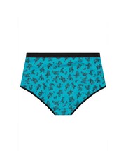 Yours Curve Green Stretch Full Briefs 5 Pack - Image 5 of 8