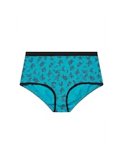 Yours Curve Green Stretch Full Briefs 5 Pack - Image 8 of 8