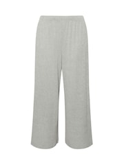 Yours Curve Limited Ribbed Wide Leg Pants - صورة 4 من 4