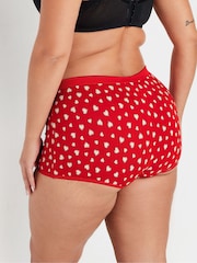 Yours Curve Red Stretch Shorts 5 Pack - Image 4 of 9