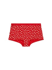 Yours Curve Red Stretch Shorts 5 Pack - Image 6 of 9