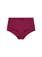 Yours Curve Red Stretch Full Briefs 5 Pack - Image 7 of 9