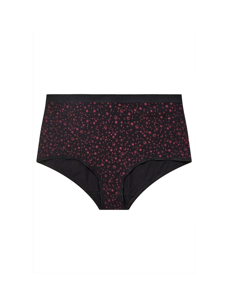 Yours Curve Red Stretch Full Briefs 5 Pack - Image 9 of 9