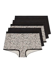 Yours Curve Natural Stretch Shorts 5 Pack - Image 5 of 8