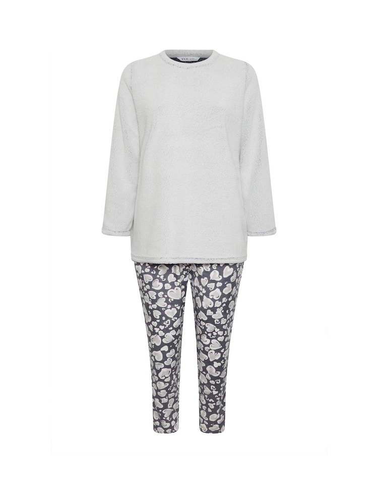 Yours Curve Lounge-Set mit Tier- und Herzmotiv aus Sherpa-Fleece - Bild 5 von 5 Yours Curve Lounge-Set mit Tier- und Herzmotiv aus Sherpa-Fleece - Bild 5 von 5