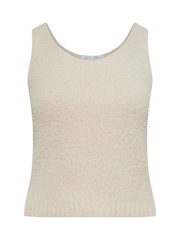 Yours Curve Cream Chenille Vest Top - Image 6 of 6