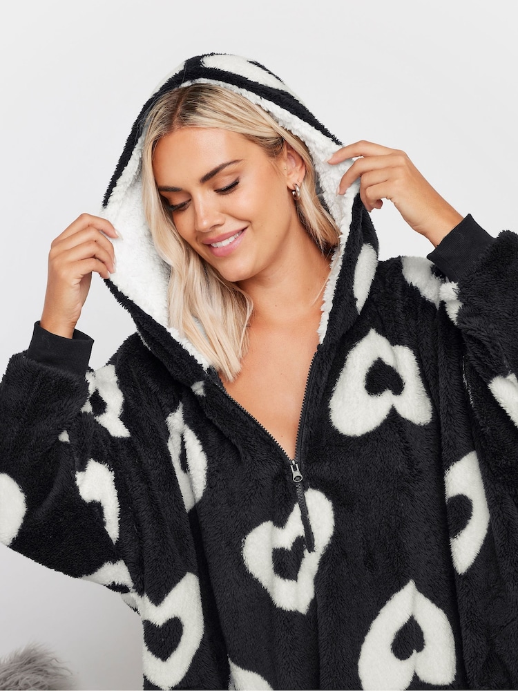 Yours Curve Black Blanket Hoodie - Image 4 of 5
