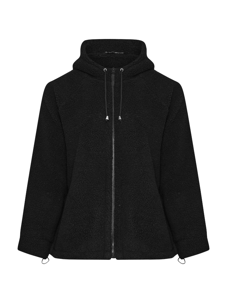 Negro - Yours Curve Oversized Limited Borg Hoodie - Imagen 6 de 6 Negro - Yours Curve Oversized Limited Borg Hoodie - Imagen 6 de 6