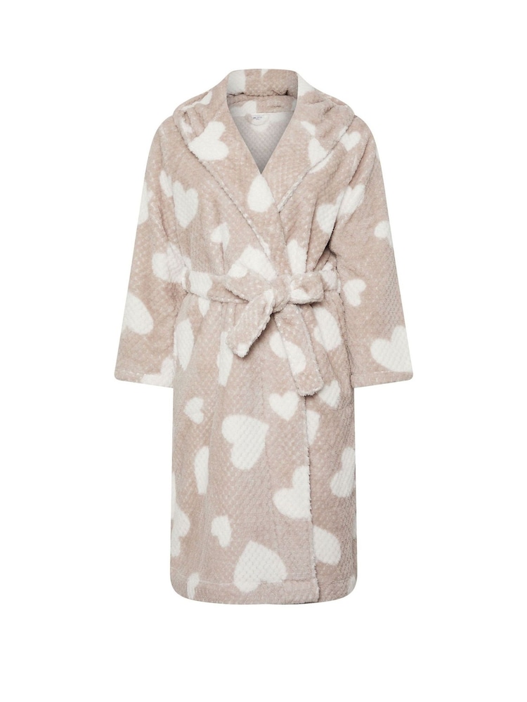 Yours Curve Heart Honeycomb Hooded Robe - Imagen 5 de 5