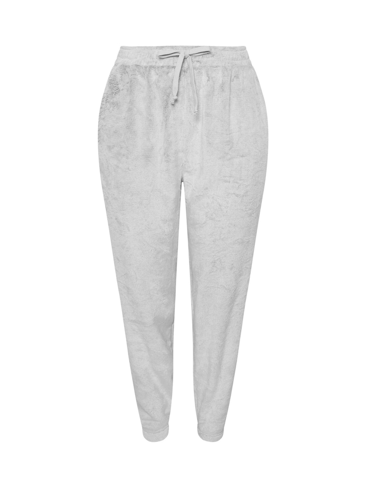 Yours Curve Grey Fleece Cuffed Joggers - Image 5 of 5