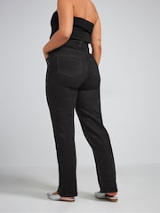Yours Curve Black Limited Collection Stretch Studded Jeans - Image 2 of 5