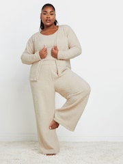 Yours Curve Limited Chenille Wide Leg Pyjamas - صورة 2 من 6