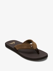 Quiksilver Brown Carver Suede Sandals - Image 1 of 6