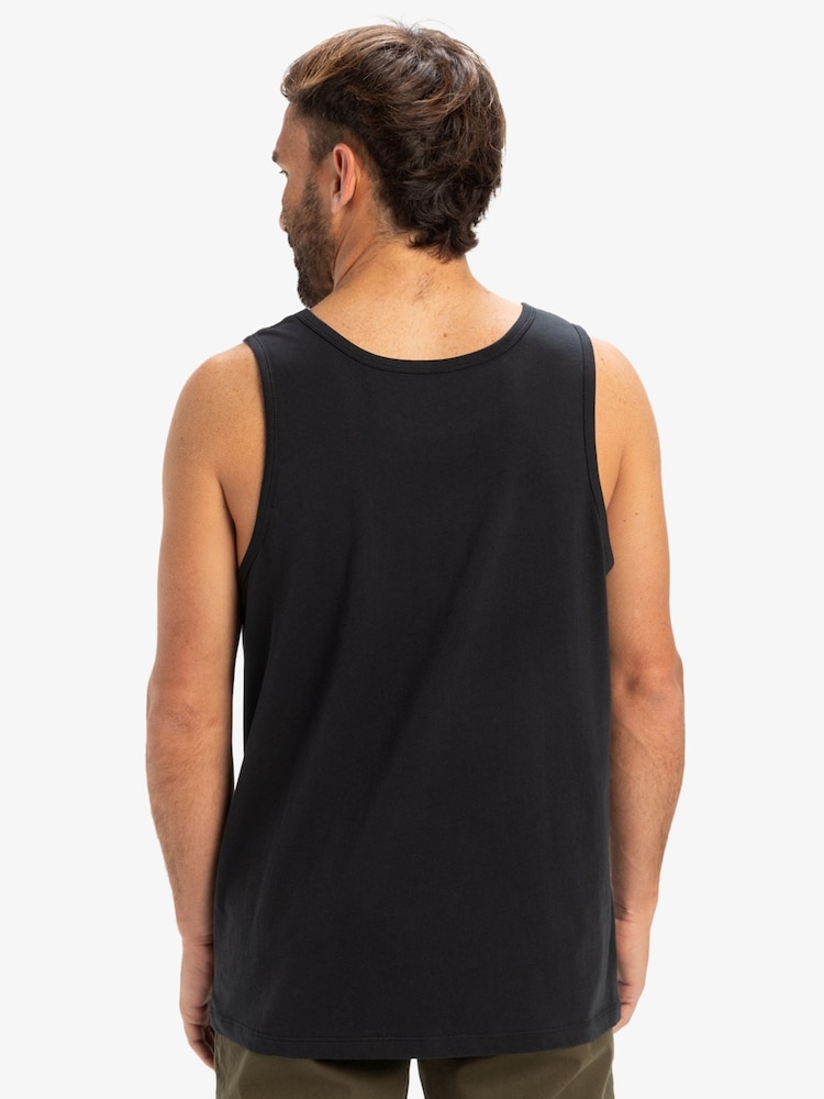 Quiksilver Black 100% Cotton Logo Vest - Image 2 of 4