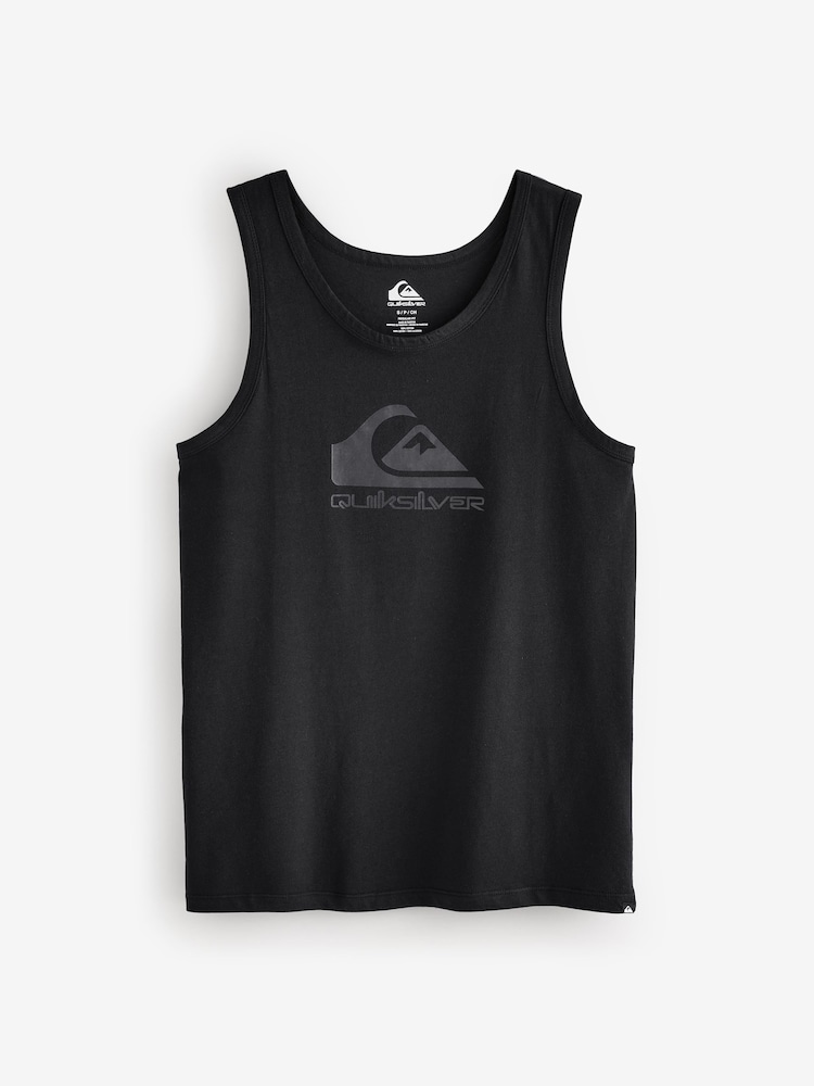Quiksilver Black 100% Cotton Logo Vest - Image 4 of 4 Quiksilver Black 100% Cotton Logo Vest - Image 4 of 4