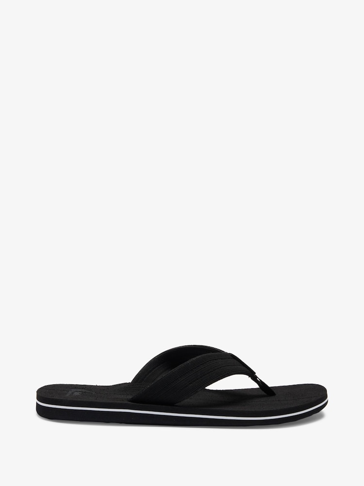 Quiksilver Black Molokai Layback Textured Sandals - Image 1 of 5