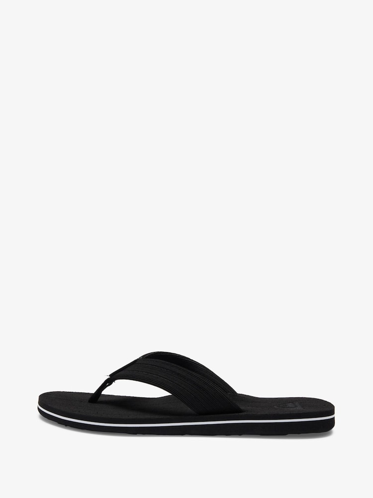 Quiksilver Black Molokai Layback Textured Sandals - Image 2 of 5
