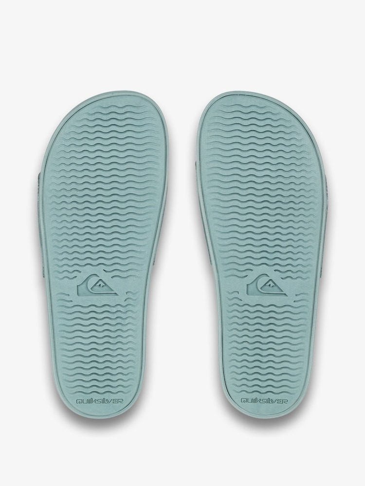 Quiksilver Green Dockyard Logo Slider Sandals - Image 4 of 4