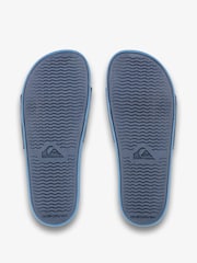 Quiksilver Blue Rivi Wordmark Slide II Slider Sandals - Image 4 of 4