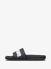 Quiksilver Black Rivi Wordmark Slide II Slider Sandals - Image 2 of 4