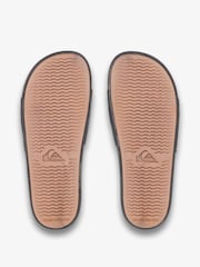 Quiksilver Black Rivi Wordmark Slide II Slider Sandals - Image 4 of 4