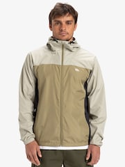 Quiksilver Cream Overcast Windbreaker Logo Jacket - Image 1 of 8