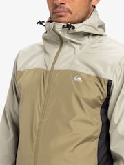 Quiksilver Cream Overcast Windbreaker Logo Jacket - Image 4 of 8