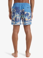 Quiksilver Blue Tropical Print Everyday Straight Volley 15 Swim Shorts - Image 2 of 9